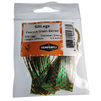 Semperfli SiliLegs Barred Peacock Green