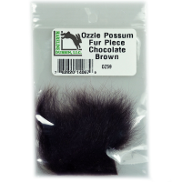 Hareline Ozzie Possum Fur Piece Chocolate Brown