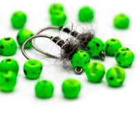 Firehole Speckled Tungsten Beads 5/32 inch (4.0 mm) Kiwi