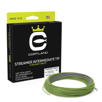 Cortland Streamer Intermediate Tip Fly Line WF6I / F Space Grey / Moss Green