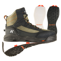 Korkers Greenback Wading Boots with Felt & Kling-On Soles - 8