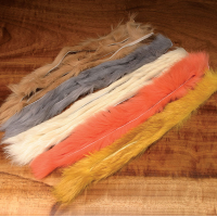 Hareline Natural and Dyed Rabbit Strips Cream
