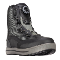 Korkers Chrome Lite Boot w/ Fixed Kling-On Rock Soles 14 Black/Grey