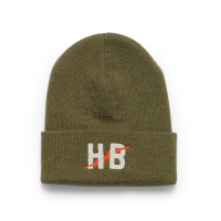 Howler Brothers Command Beanie  Big HB : Winter Moss