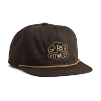 Howler Brothers Unstructured Snapback Hats Travelin' Fish : Antique Black