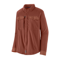 Patagonia Men's Long Sleeve Early Rise Snap Shirt Burl Red Medium
