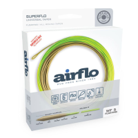 Airflo Superflo Universal Taper Floating  Fly Line 6 wt Moss Olive / Chartreuse