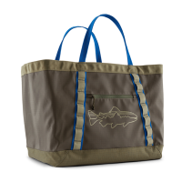 Patagonia Black Hole Gear Tote 61L Basin Green w/Fitz Trout
