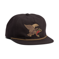 Howler Brothers Unstructured Snapback Hats Osprey Prey - Black Twill