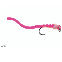 Squirmy Wormie Jigged Fly | Pink 12
