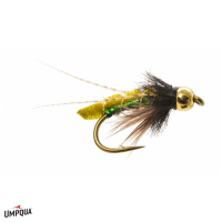 Caddis Poopah Gold Bead Fly | Olive 16