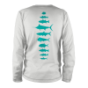 RepYourWater Saltwater Fish Spine Performance Long Sleeve Tee Large