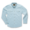 Howler Brothers Firstlight Tech Shirt Primer Plaid: Pale Blue M