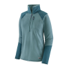 Patagonia Women's Long Sleeve R1 Fitz Roy Trout 1/4 Zip Medium Upwell Blue