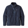 Patagonia Women's Retro Pile Fleece Marsupial Pullover M New Navy