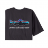 Patagonia Men's Home Water Trout Organic T-Shirt Medium Ink Black