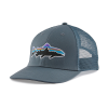 Patagonia Fitz Roy Fish LoPro Trucker Hat Plume Grey w/Fitz Roy Trout