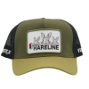 Hareline Logo Trucker Cap #6 Olive/Black