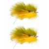 MFC Galloup's Barely Legal (Fish Skull) Olive/Yellow #1/0 2 pack