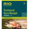 RIO Technical Euro Nymph Leader With Tippet Ring 11FT 0X/2X (BLACK & WHITE)