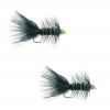 Umpqua Hot Bead Bugger Black Chartreuse 2 Pack 6