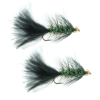 Umpqua Gold Bead Crystal Bugger Black 6 - 2 Pack