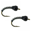 Umpqua Tube Midge Tungsten Black 2 Pack 18