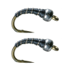 Umpqua Tungsten Zebra Midge Black 18 - 2 Pack