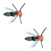 Umpqua Carls Foam Fly Ant Black 2 Pack 12