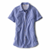 Orvis Women's River Guide Short Sleeve Tech Shirt XS Ocean Blue