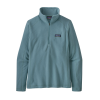 Patagonia Women's Micro D 1/4 Zip Fleece Pullover Small Upwell Blue
