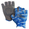 Fish Monkey Gloves Stubby Guide Gloves Medium Blue Water Camo