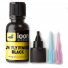 Loon UV Fly Finish UV Cured Resin for Fly Tying Black