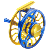 Cheeky Spray Fly Reel 4/5/6 wt Electric Blue/Gold