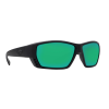 Costa Tuna Alley Sunglasses  Blackout Frame Green Mirror 580 Glass