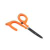Umpqua Rivergrip PS Scissor Forceps Open Hot Orange