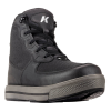 Korkers Stealth Sneaker Boot w/ Fixed Kling-On Rock Soles 9 Black/Grey