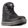 Korkers Stealth Sneaker Boot w/ Fixed Kling-On Rock Soles 8 Black/Grey