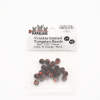 Hareline Crackle Slotted Tungsten Beads #137 7/64'' (2.78mm) Fl Orange / Black