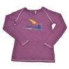AvidMax Women's CO Painted Trout Fly Long Sleeve Tee Small Velvet