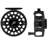 Abel SDF Ported Fly Reel 4/5 Gloss Black Finish and Drag Knob with Ebony Handle