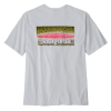 Patagonia Men's Take a Stand Responsibili-Tee Rainbow Run White Large