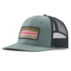 Patagonia Take a Stand Trucker Hat Rainbow Run Blue Sage