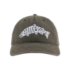 Grundens Eat Your Words RX Trucker Hat Loden Salmon Graphic