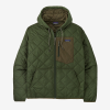 Patagonia Men's Diamond Quilted Bomber Hoody Torrey Pine Green XL