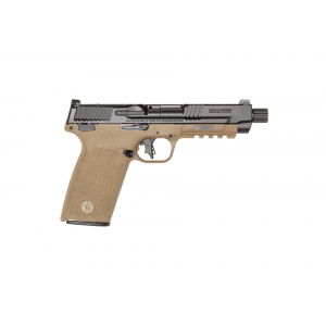 Smith & Wesson M&P 5" 5.7x28mm 22rd Full Size Semi Auto Pistol - FDE Two-Tone/Threaded - 