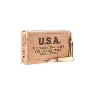 Winchester USA 5.56x45mm NATO 55 Grain Full Metal Jacket - Winchester