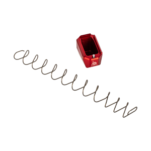 ODIN Works +5 Pistol Magazine Base - Glock G17/G19 - Red -