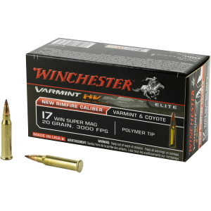 Winchester Varmint HV 17 Winchester Super Magnum (WSM) 20gr Polymer Tip - Winchester
