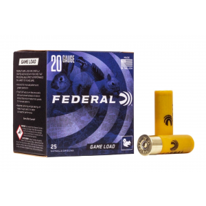 Federal Game-Shok Upland 20GA 2.75" 7/8 oz 8 Shot Shotgun Ammo - 25 Rounds - 